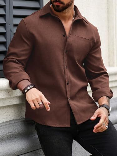 Image of Lymio Men Shirt || Solid Shirt for Man || Full Sleeve || Casual Style (Packs Also Available) (Utility)