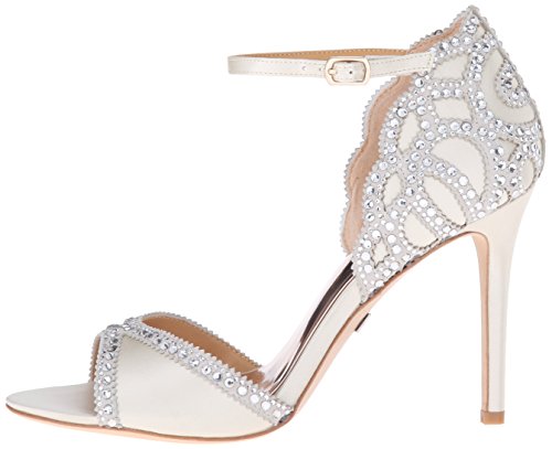 Badgley Mischka Women's Roxy Dress Sandal, Ivory, 8.5 M Us #TOP6