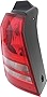 Evan-Fischer Tail Light Compatible with 2009-2020 Dodge Journey Clear & Red Lens Halogen Driver Side Outer