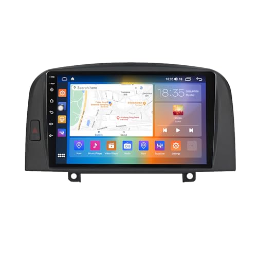 GOHEXA Android 13 Radio Coche Pantalla de 9 Pulgadas Radio 2 DIN para Hyundai Sonata NF 2004-2008 con Carplay Inalámbrico/Android Auto Bluetooth/WiFi/GPS/FM/RDS/USB+AHD Cámara (Size : M300S(3G+32G))