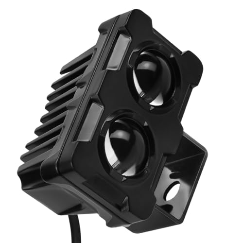 POPETPOP Phare Haute Luminosité Alliage D'aluminium LED Carré à Double Ampoule 12-85v Installation Facile pour Moto et Voiture pour Usage Hors Route et Extérieur