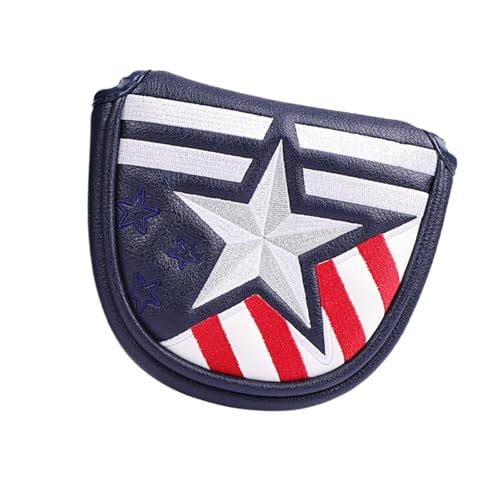 kowaku Golf Mallet Putter Cover Golf Club Head Cover Sports Wrap Sleeve Golf Putter Protection Guard Golf Club Headcover Accessories, Semicircle
