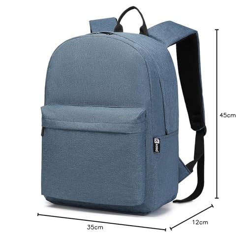 Miniatura 8 de Kono Mochila Casual, Mochila Escolar Ligero Backpack Unisex Casual Daypack Mochila Hombre Mujer 15,4 Pulgadas Laptop Bag Para Viajes Trabajo Escuela Negocios Deportes