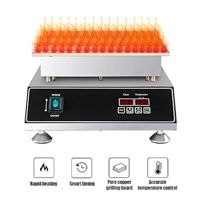 hzexun Waffeleisen Kommerzielle Toaster Waffeleisen Fluffy Souffle Gebäck Maschine Antihaftbeschichtung Waffeleisen Maschine 1500W – Bild 3