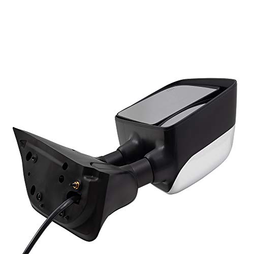 Brock Replacement Driver And Passenger Power Tow Mirrors Heated Chrome Memory Telescopic Dual Arms Compatible With 04-15 Titan 96302Zr30E 96301Zr30E #TOP4