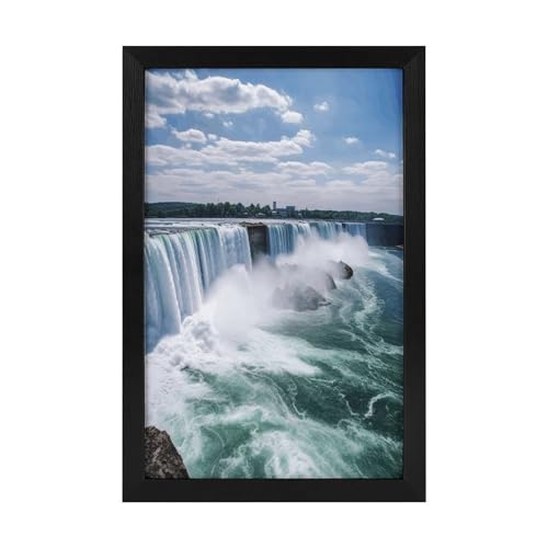 FekiLoot Niagara Falls Floating Frame for Artwork Delicate Textured Wood