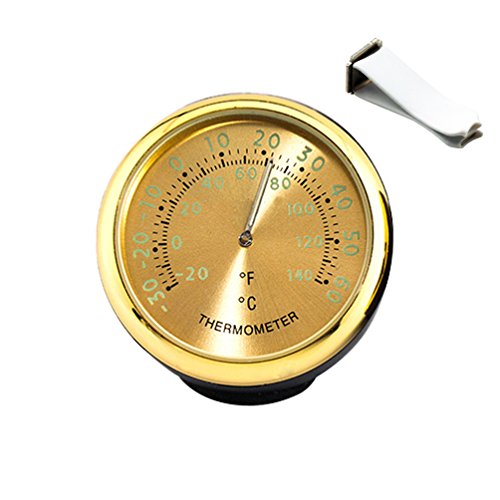 idain Car Dashboard Thermometer - Mini Vehicle Thermometer Decoration Air Vent Cilp