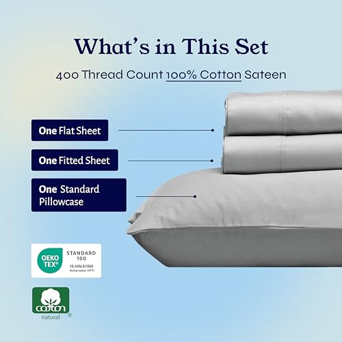 image for California Design Den Natural 100% Cotton Sheets, Twin XL Sheets Set, 