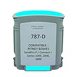  NOPAN-INK - x1 787-D Cartouche Machine à affranchir pour Pitney Bowes Connect + 500 W, 1000, 2000, 3000 et 3000 Pro