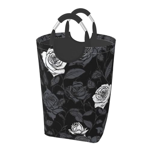 Panier à linge autonome rose pliable pour ranger les petits espaces - 2