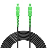 Jeirdus 300M SC/APC to SC/APC Outdoor Armored Simplex 9/125 SM Fiber Optic Cable Jumper Optical P...