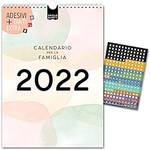 A4 gezinsplanner IT 2021 WATERKLEUREN | 21×29,7cm