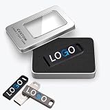 CarryBright Bulk Custom Metal USB Flash Drives, Personalized Logo and Text, Custom Packaging for Corporate Events, Trade Shows, Client Presentations, Wedding Gifts(50,16GB)