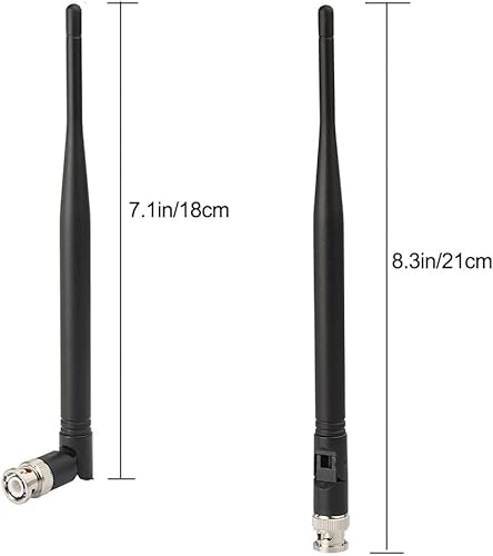 Miniatura 3 de Eightwood Antena UHF 400MHz-900MHz BNC Macho Antenas 2-Pack para Ham Radio Scanner Receptor Amateur de Mano