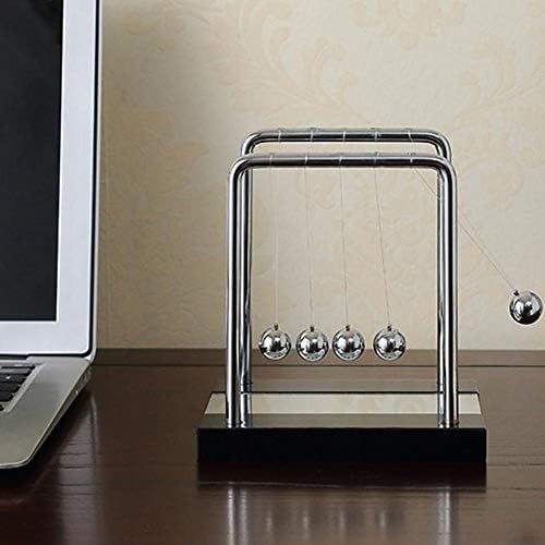 Newtons Cradle Balance Balls - Office Desk Pendulum Balance Ball Swinging Magnetic Balls Desk Decoration Toys from PowerKing
