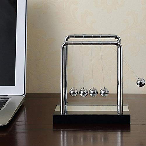 Davi Collection Newtons Cradle/Pendulum Balls, Physics Educational Balance Balls Desktop Decoration Swinging Ball Desk Toy For Office Home Living Room Science Gift #TOP2