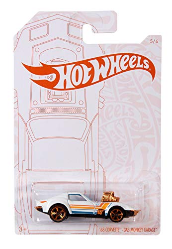 Hot Wheels 2020 Pearl and Chrome 5/6 - '68 Corvette Gas Monkey miniatura 3