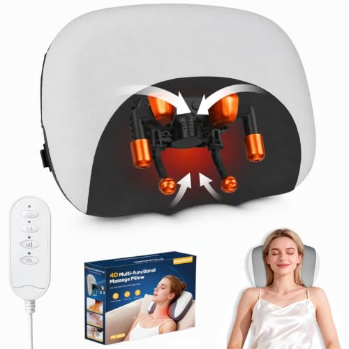 Upgraded 3-in-1 Cordless Neck Massager Pillow