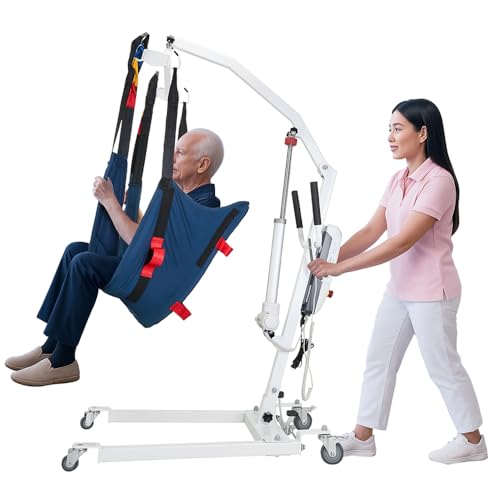 Coisioke Electric Patient Lift Premium Aluminum Folding Electric Patient Lift