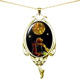 Yspace 18k Gold Plated Heart of the Angel Pendant Cameo Fairy Necklace for Women...
