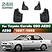 4PCS Car Mud Flaps Splash Guards Mudguards Car Mud Flaps Compatible with Toyota Corolla E90/AE90/AE92 1987 1988 1989 1990 1991 1992