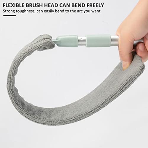Gap Dust Cleaner Gap Cleaning Duster Reusable Retractable Dust Cleaner with Long Handle Microfiber Hand Duster Flexible Telescopic Dust Brush Cleaning Tool for Home Bedroom Kitchen VL