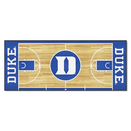 FANMATS 8171 NCAA -Duke Blue Devils Basketball Court Runner Rug - 30in. x 72in. | Sports Fan Area Rug