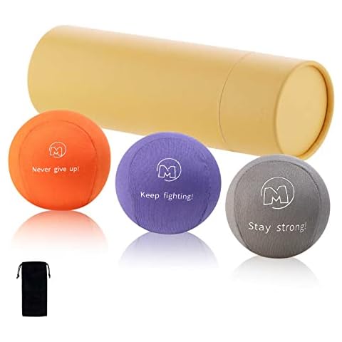 Stress Balls for Adults and Kids, Set of 3 Tri-Density Stress Relief Balls with Carry Bag, Squeeze Hand Gel Balls, Hand Exercise Therapy Balls for Anxiety Relief, Fidget, Tension, Manage Anger Cover
