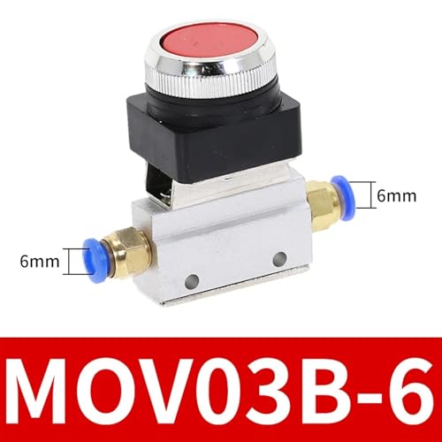 Bouton poussoir vanne pneumatique MOV-03B 1/8 pour commande de vérin - 3