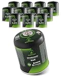 Camplora – CAMPLORA 12x 450g Gaskartuschen mit Schraubventil EN417 Schr