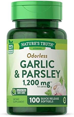 Nature's Truth Odorless Garlic & Parsley, 100 Count