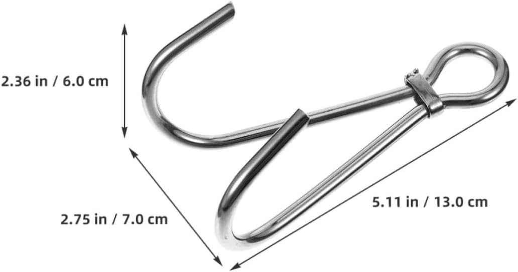 2pcs Stainless Steel Double Hook for Diving Reef Use, Dual-Claw