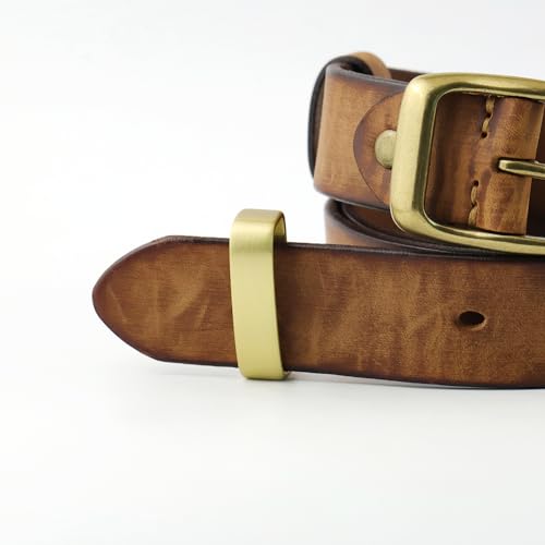 TANJUN Belt Loop Keep Stainless Steel Brass Alloy Men's Belt Buckle Fits 1.5" (38mm) Belt4