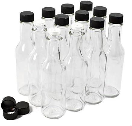 nicebottles Hot Sauce Bottles, 5 Oz - 12 Pack