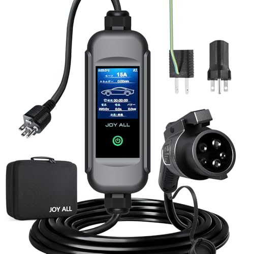 EV充電ケーブル テスラ　J1772　セット　200v 100v 可能 Amazon.co.jp: joy all EV充電器 SAE J1772 EV充電ケーブル 4つ電流