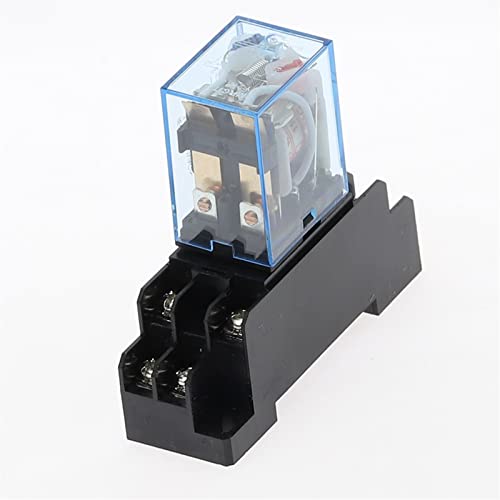 Relé HH62P HHC68A-2Z de 8 pines con base interruptor magnético DPDT 10A 3