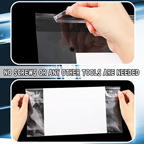 200 Pcs License Plate Protector License Plate Cover Temporary Tag Cover For License Plate Holder Dealer Plates Tag With Adhesive For Car Auto Dealership, 8 Mil, 11.8 X 7.5 Inches #TOP24
