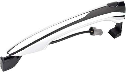 Miniatura 3 de KarParts360 Para Hyundai Sonata 2011 12 13 14 2015 Manija de puerta exterior lado del pasajero  Delantero  Cromo  Con llave inteligente  Reemplazo