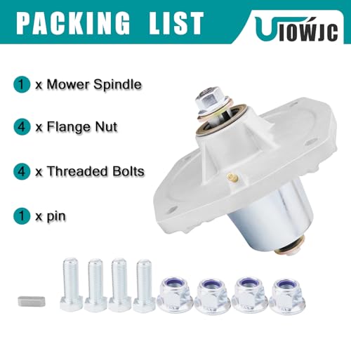 K5647-34510 Lawn Mower Spindle Assembly Fit for 60" Deck Kubota RCK60RP-1500Z Mower Replaces OEM K5647-34540 by UIOWJC - Used condition - Image 4
