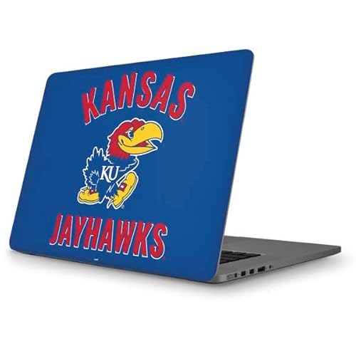 Skinit Decal Laptop Skin Compatible with MacBook Pro 13-inch (2014) - Officially Licensed College Kansas Jayhawks Mascot Design