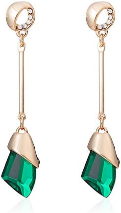 AAA Quality 18k Gold Plated Crystal Earrings For Women & Girls