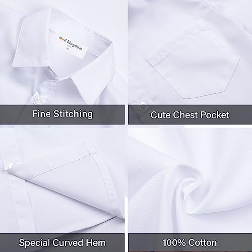 Image of Mud Kingdom Little Boys Dress Shirts Short Sleeve Cute Summer