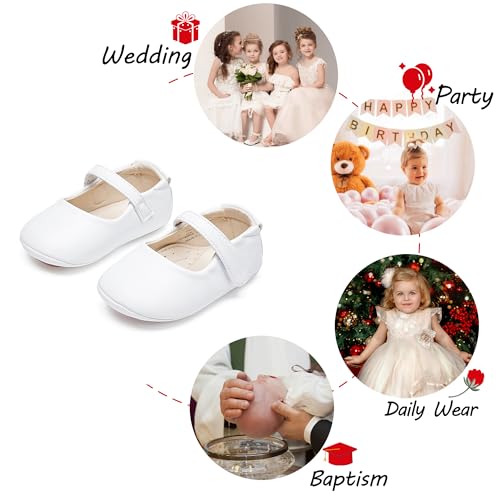 Image of PHIRAMIN Toddler Girl Mary Jane Dress Shoes-Little Girl School Uniform Shoes for Wedding Party