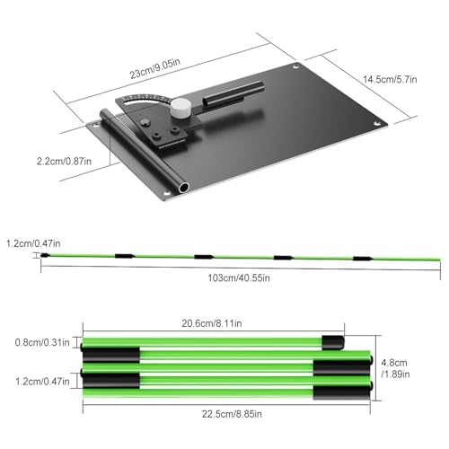 Support de bâtons d'alignement de golf pliable réglable en métal pour swing