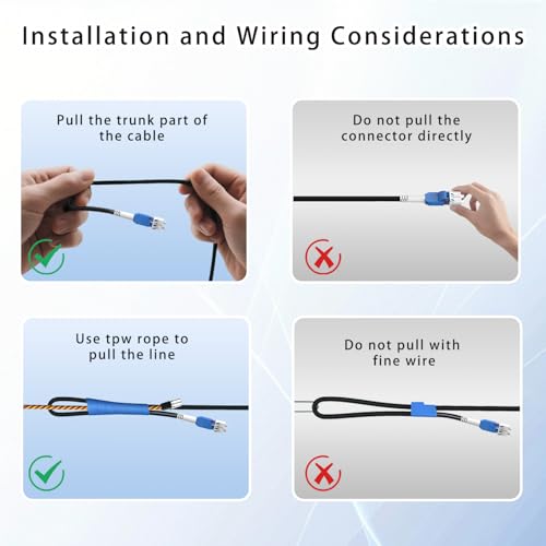 100M/328FT Outdoor Armored LC to LC Fiber Optic Cable, 4 Core OS2 Single Mode 9/125μm, Industrial TPU Jacket, OD 5mm, 4 Strands, SMF, Direct Burial, Heavy-Duty LC-LC Patch Cord for Harsh Environments by ERSTICKT - Image 5