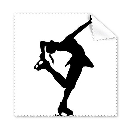Nettoyant écran téléphone motif patinage artistique et chiffon tissu lunettes 5pcs