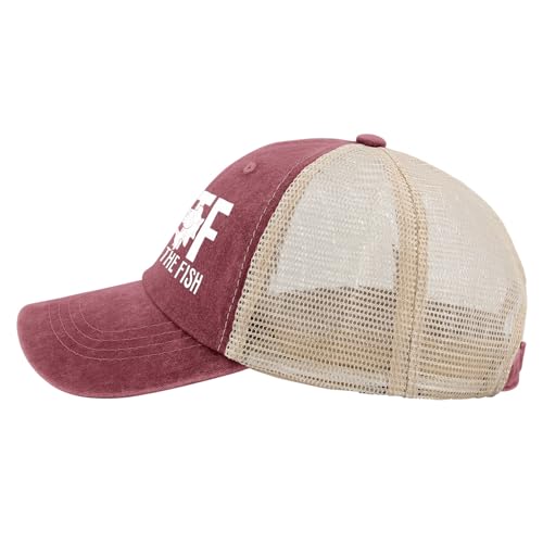 Image of WTF Where's The Fish Hat for Women Dad Hats with Design Caps
