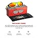 X LOOP Youth Sports Polarized Sunglasses for Boys Kids Teens Age 8-16 Baseball Cycling Running Wrap Around UV400 Glasses