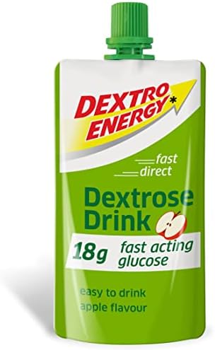 Dextro Energy Dextrose Drink, Apple, Liquid Glucose, Alternative to Glucose Tablets, Pack of 24