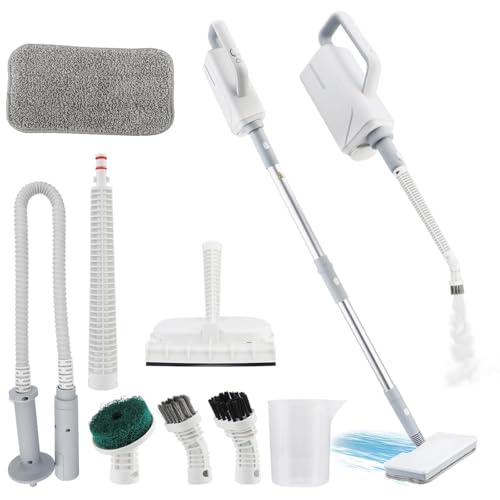 Steam Mop 1500W: Handheld Floor Cleaner with 370ml Water Tank, 3m Power Cord & 125°C Powerful Steam - 2 Adjustable Settings for Hardwood, Tile & Laminate Floors